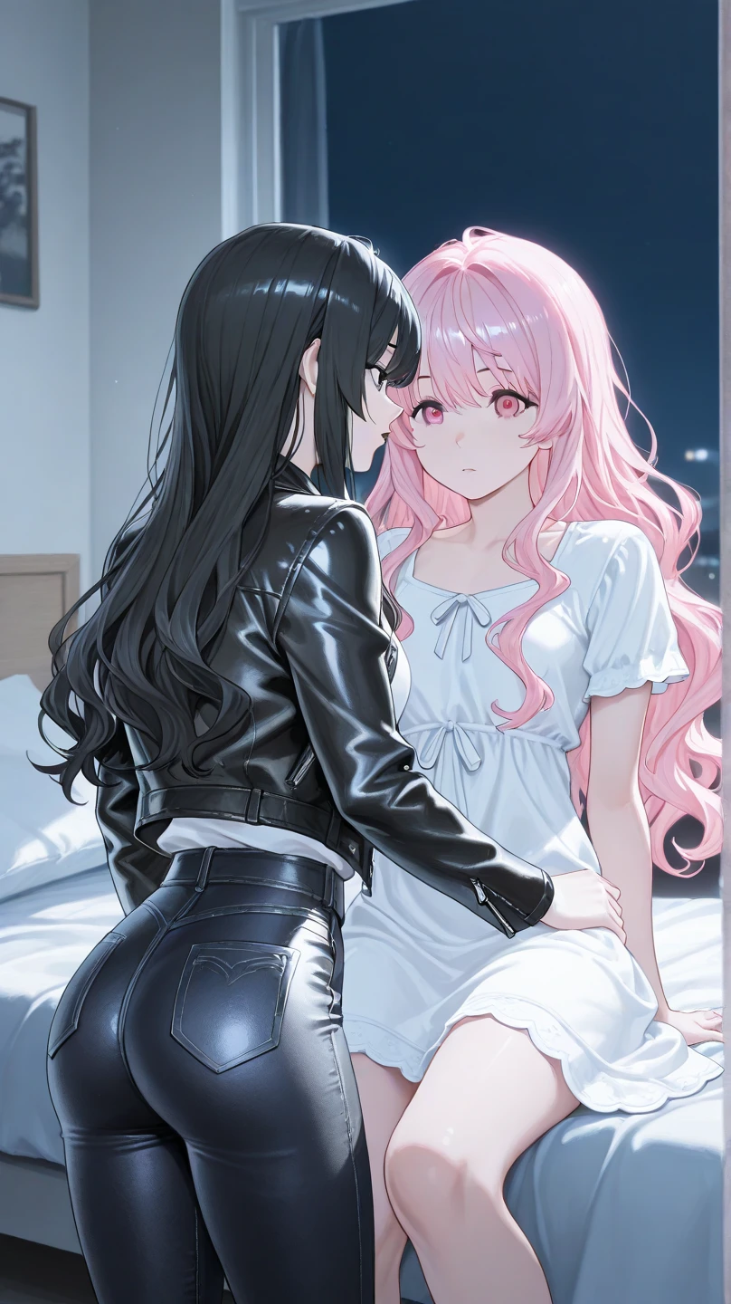 hANDSOME OLDER PINK HAIRED WOMAN HAVING SEX WITH A MALE OLDER MATURE BLONDE ELF WITH GREEN EYES AND LONGER HAIR, MAKING OUT, BLUSHING, GROPING, HAVING SEX