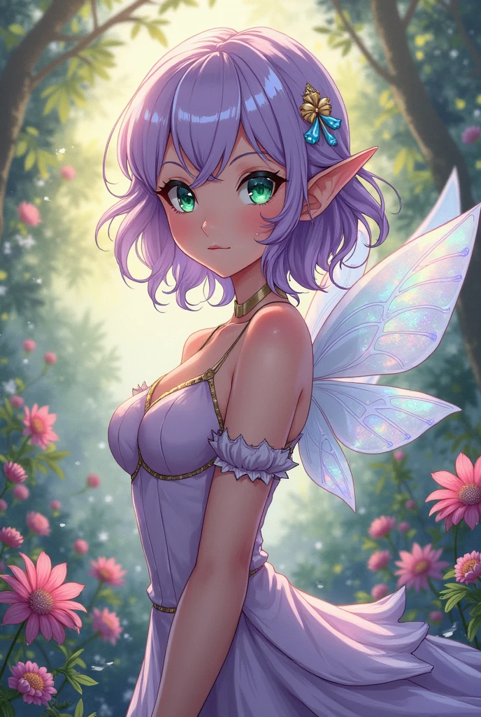 eyeline,(Horny eyes:1.4),(faeries:1.2),(A high resolution,Best quality,like a dream,obsessed,at a forest,faeries),(Vibrant colors,ultra - detailed),(美丽Horny eyes,Mottled sunlight,Whimsical creatures,sparkling mysterious mist,Evocative atmosphere otherworldly beauty),(magical light,Faint ethereal light),(in pastel shades,fantasticcolors),(Dancing fireflies,活泼的faeries,Breeze whispered),Exquisite and beautiful silk robe,Elf Robe,(Elf Flower Crown:1.2),(美丽Horny eyes, Vibrant colors, oil painted, flowers in the background, A flowing dress, Fantastical Atmosphere, Eyebrows are very clear, gentlesoftlighting, Fantasy elements, Magical environment, 逼真的A high resolution图像, dynamic and energetic),(vibrant with colors:1.5)