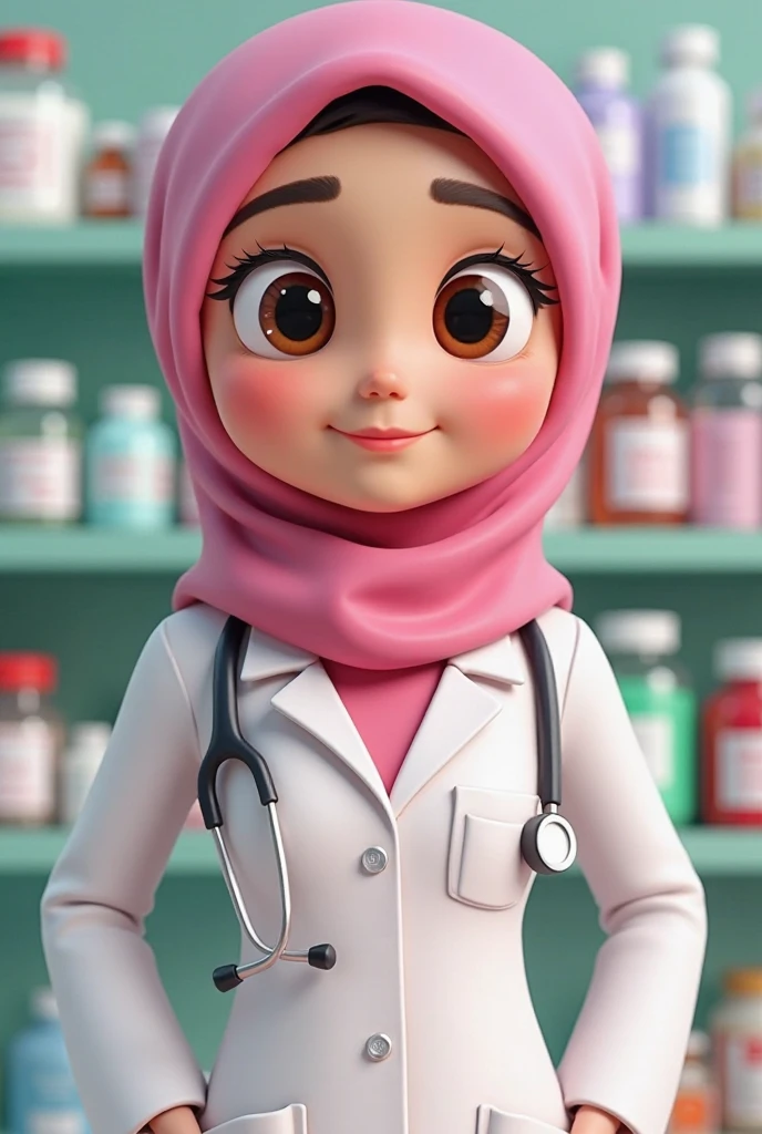 Doctor Girl cute real hijab
