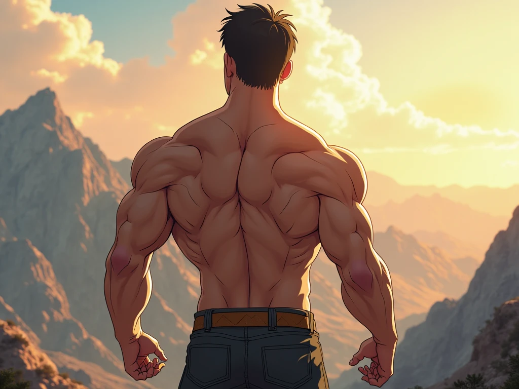 Wolverine standing in front of the beach villa,and hold your head in your hands,Panties show off the figure ,aged 40,Asian male,Nasolabial folds,The whole body is wet with water,red brown hair,Reddish-brown beard,large pecs,Brownish-yellow skin,There is white fluid slipping from the chest muscles,There is a white liquid sliding down the thigh,Red panties,((Crotch bulge)),A confident expression,Detailed hair details,Paintings in the style of Gaston Busier, gentlesoftlighting, low-contrast, (best qualtiy),tmasterpiece,Detailed eyelid details