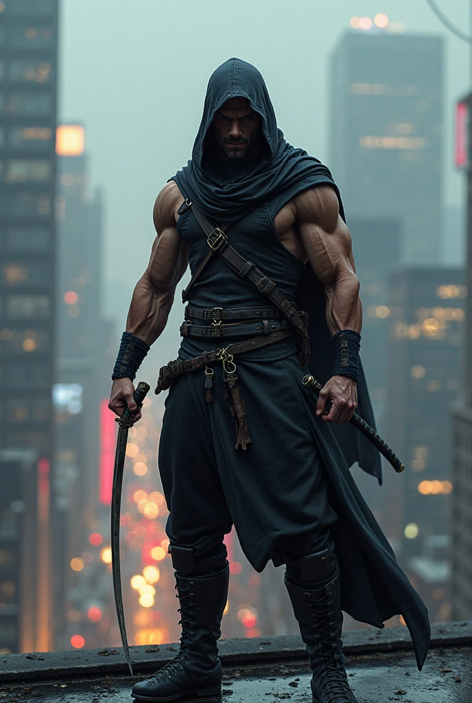 imagine Kirito, Sword Art Online, black skin, dreadlocks, standing in a dimly lit alleyway, holding Elucidator, neon light , african style 8k, juvial boy