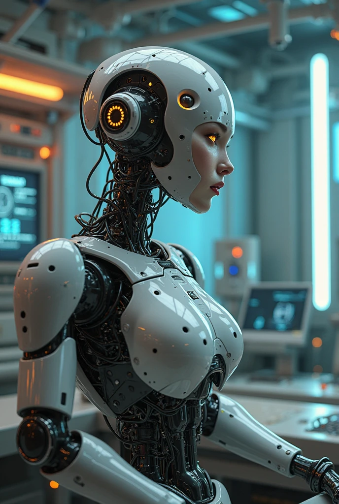 Create a half-human, half-robot mutant

