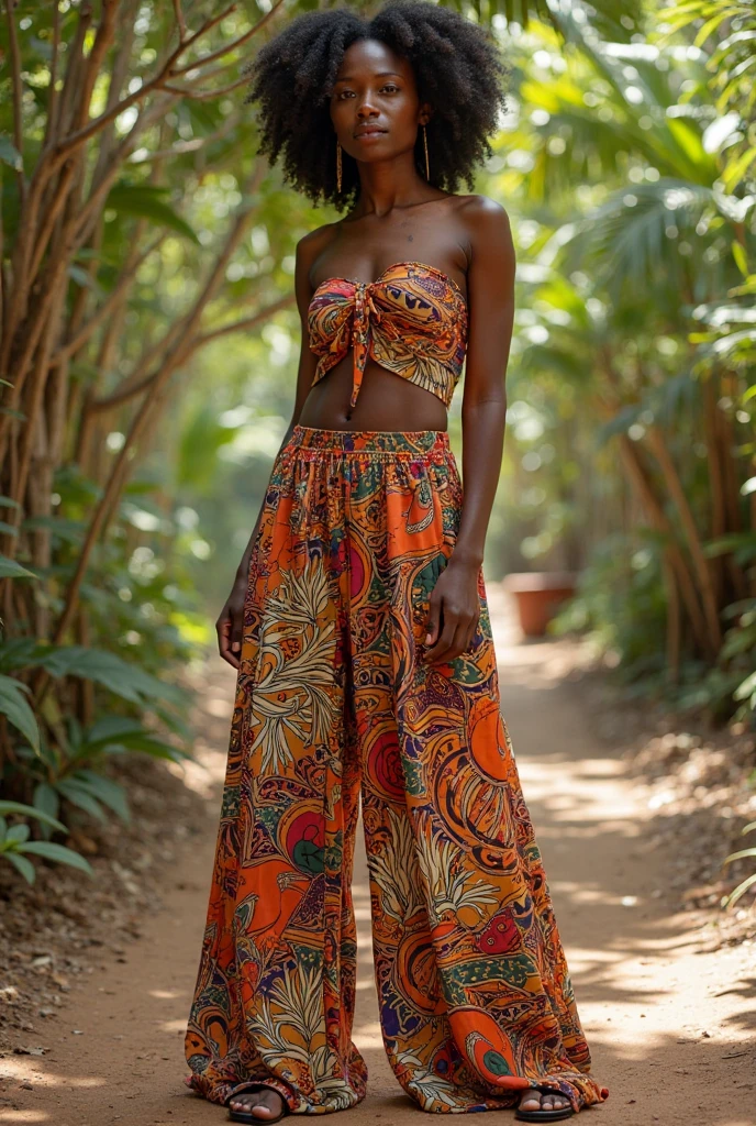 Elephant pants on sexy girl.