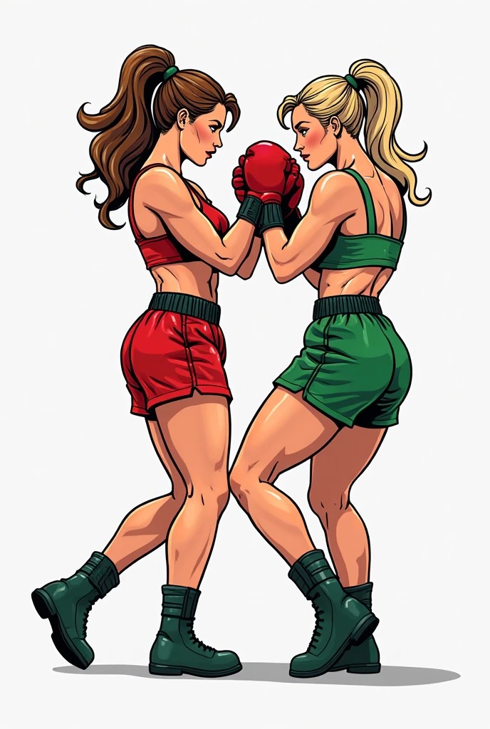 Girls boxer 2 comic book image cartoon