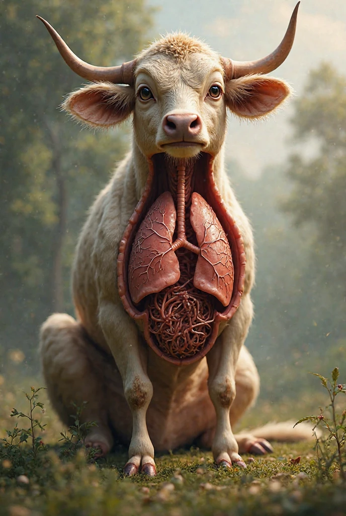 cow, fantasy forest, on back with hindlegs spread, solo, (feral:1.3), amber eyes, (big balls:1.3), ball tuft, pubes, (hyper penis:1.2), (cow penis:1.3), (veiny penis:1.3), anus, ((((excessive peeing in mouth, deepthroat, pee in nose))))