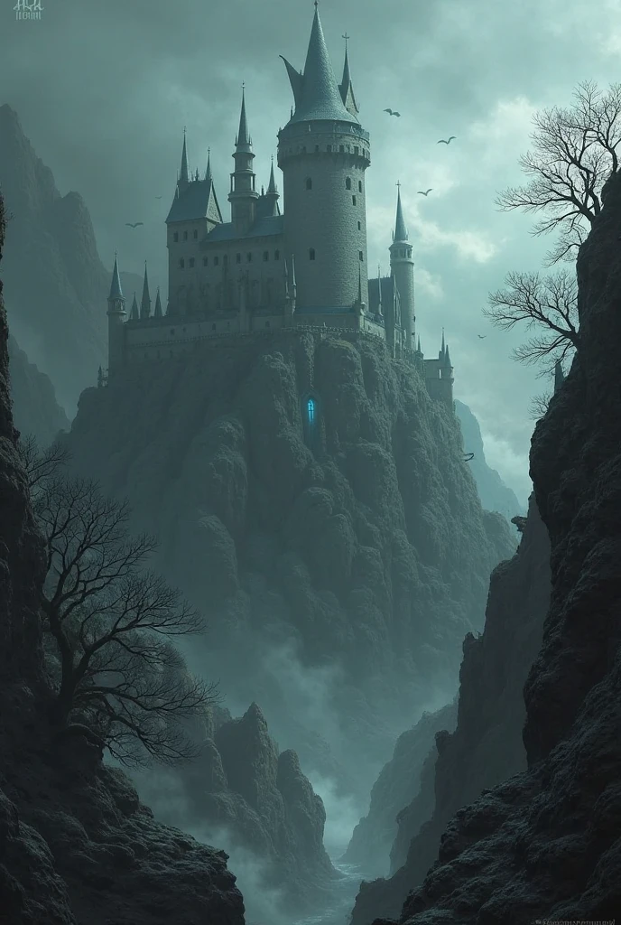 Draw a dark castle that's in "Ada" - SeaArt AI