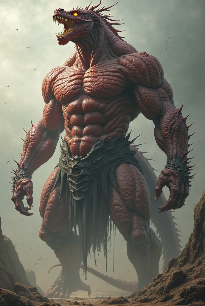 fat demon man less clothes