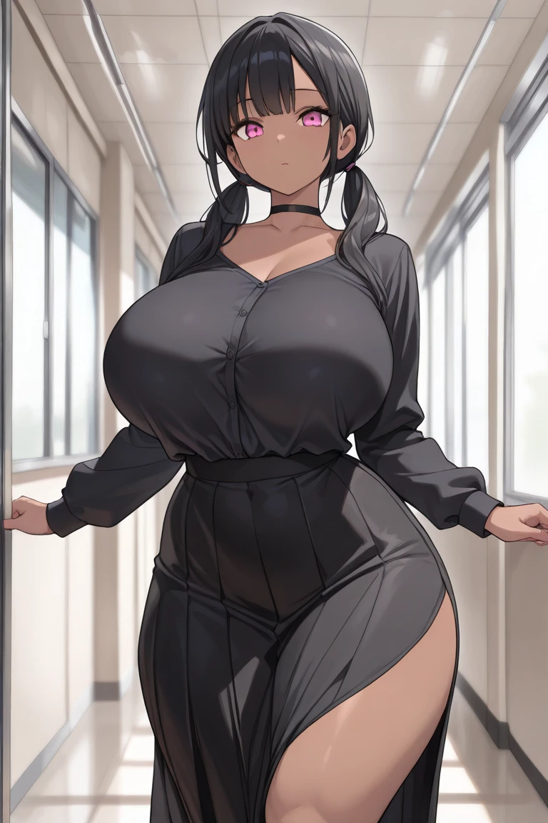 One girl, alone,
Katori \(Kantai Collection\), Brown Hair, Folded ponytail, Parted bangs, Green Eyes, Glasses, 縁なしGlasses,
Grey Shirt, Collared shirt, Long sleeve, Black tie, White gloves, Grey Skirt, mini skirt, Pencil Skirt, Black Pantyhose,Angry face,Troubled expression,
indoor,(large breast),(round breast),busty,full bust,sweat,(slender:1.4),(narrow_Waist:1.4),(thin_Waist:1.5),(Luxury Bra),Emphasize cleavage,(shirt lift),((toned stomach)),(Chest holding pose)