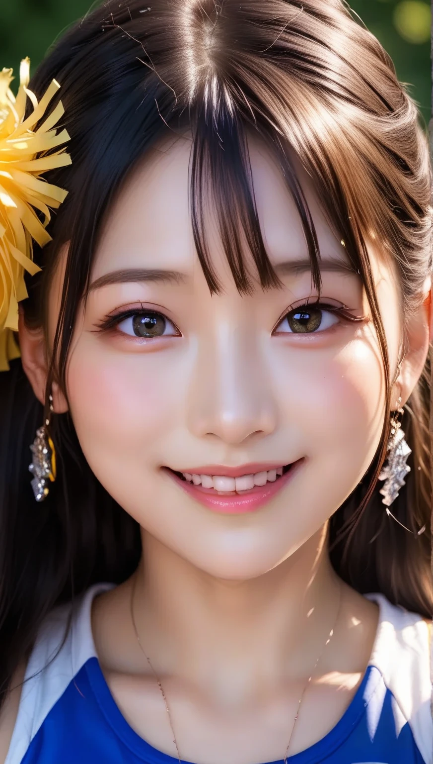 beautiful girl in a primitive costume made of hemp, front face, photo, an extremely delicate and beautiful, extremely detailed, Amazing, extremely detailed skin, (18 years old:1.2), cute girl, famous Japanese idol, kawaii, fair skin, shiny skin, chin thin, (smile:1.2), cute, young, extremely detailed nose, extremely detailed mouth, cute face, (realistic face:1.2), beautiful views, ancient japan