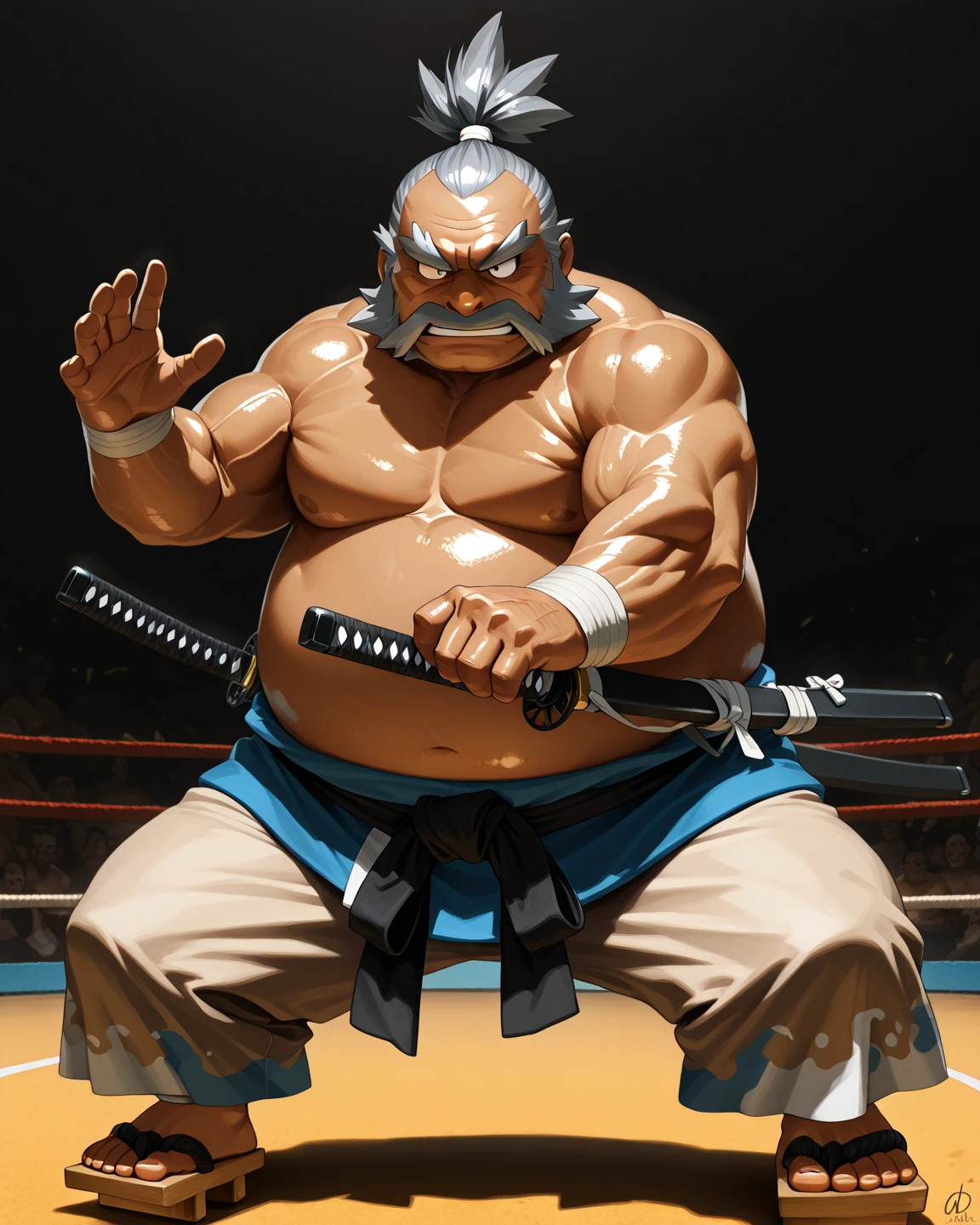 Sumo wrestling strong man