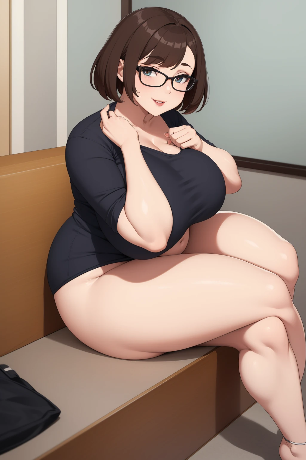 mei overwatch , thighs, nude tits, full body, high heels, jeans