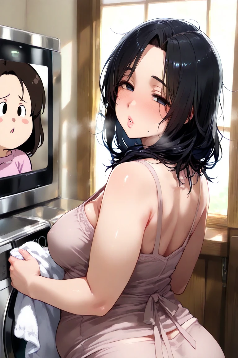 Three hairy Holstein brown skinned plump girls、Smiling and excited while lying down and squirting in a public toilet in the park