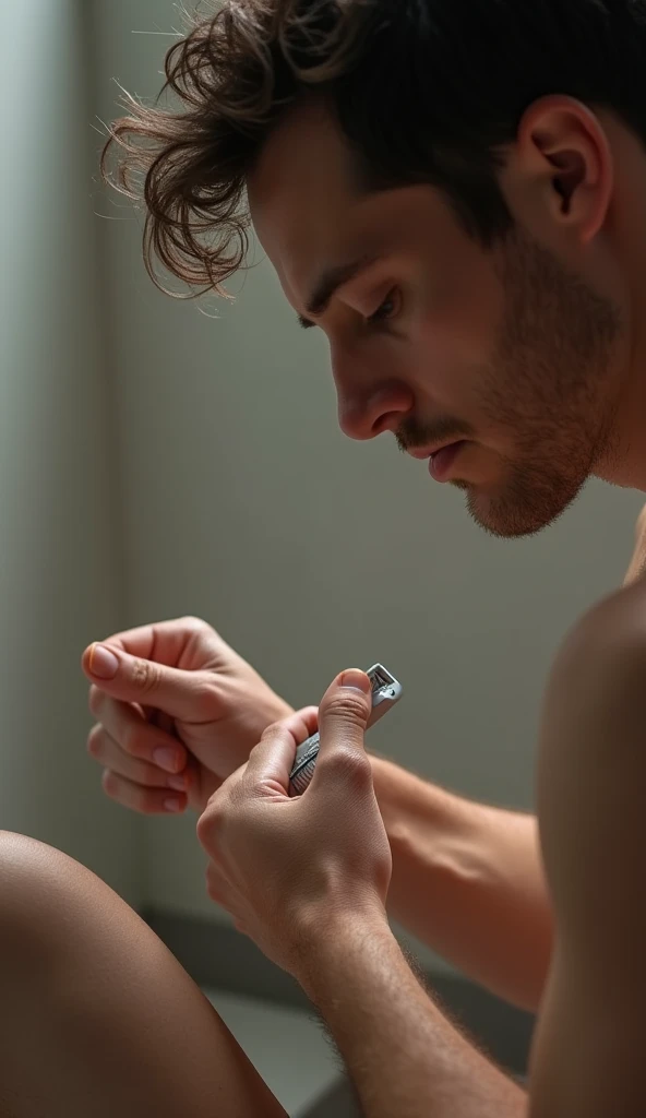 A man showing his penis