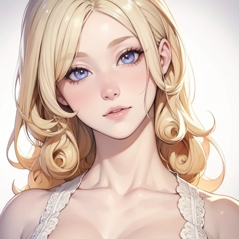 a beautiful blonde woman in a sexy lingerie, anime, in dark bedroom, detailed face, beautiful eyes, detailed lips, long eyelashes, (best quality,4k,8k,highres,masterpiece:1.2),ultra-detailed,(realistic,photorealistic,photo-realistic:1.37),intricate details,cinematic lighting,dramatic shadows,warm lighting,sensual pose,slim figure,graceful,highly detailed,vibrant colors,atmospheric,moody,erotic