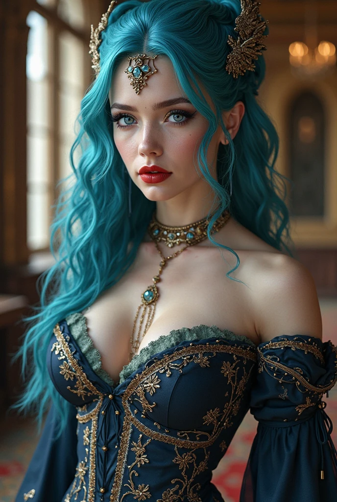 Appearance:
hair: Sylpha có mái tóc dài và blue nhạt, usually tied neatly at the back or sides.
Eye: She has big eyes, blue, very attractive and shows intelligence and confidence.
Skin: Sylpha usually wears noble clothes., with clothes of sophisticated design and luxurious colors. Skin của cô thường phản ánh địa vị cao quý của cô trong xã hội.
