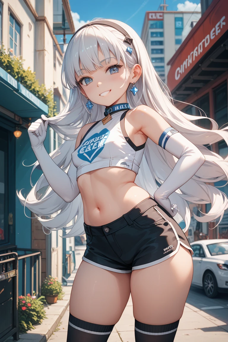 1 Girl, white hair, long hair, blue eyes, Rabbit ears, large breasts, athlete's clothing, on the sports court --auto --s2