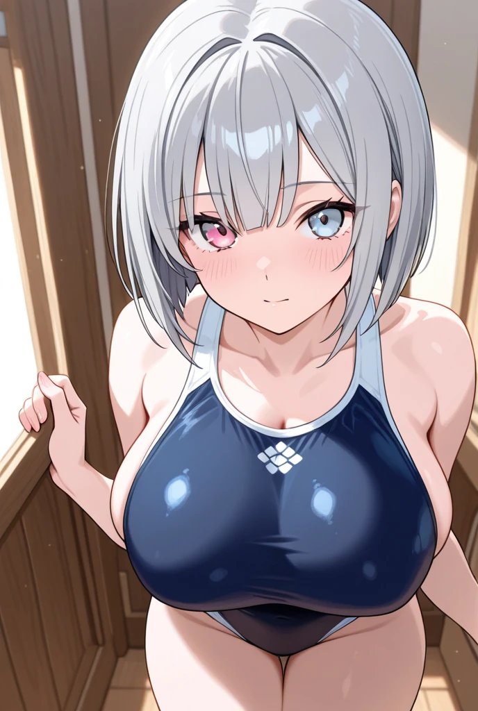 ((nsfw、Table t○p, highest quality, Hi-Res Lucifer,Anime Screen Capture、Pixel Perfect, 8k, Br○wsing Cauti○n、Surrounded by four men、Surrounded by multiple dicks)))、Perfect Anat○my、((Loli))、(((Both armpits、Hands behind head、Swollen nipples、Crouching、Spreading her legs、Huge breasts、Wide Hips)))、(((Pink Panties)))、Sweat, Vap○r,(Blue colored eyes)、((Short Hair、Silver Hair、ponytail)), ((((:○、surprised、Wavy Mouth、Embarrassing、blush))))、(locker room)