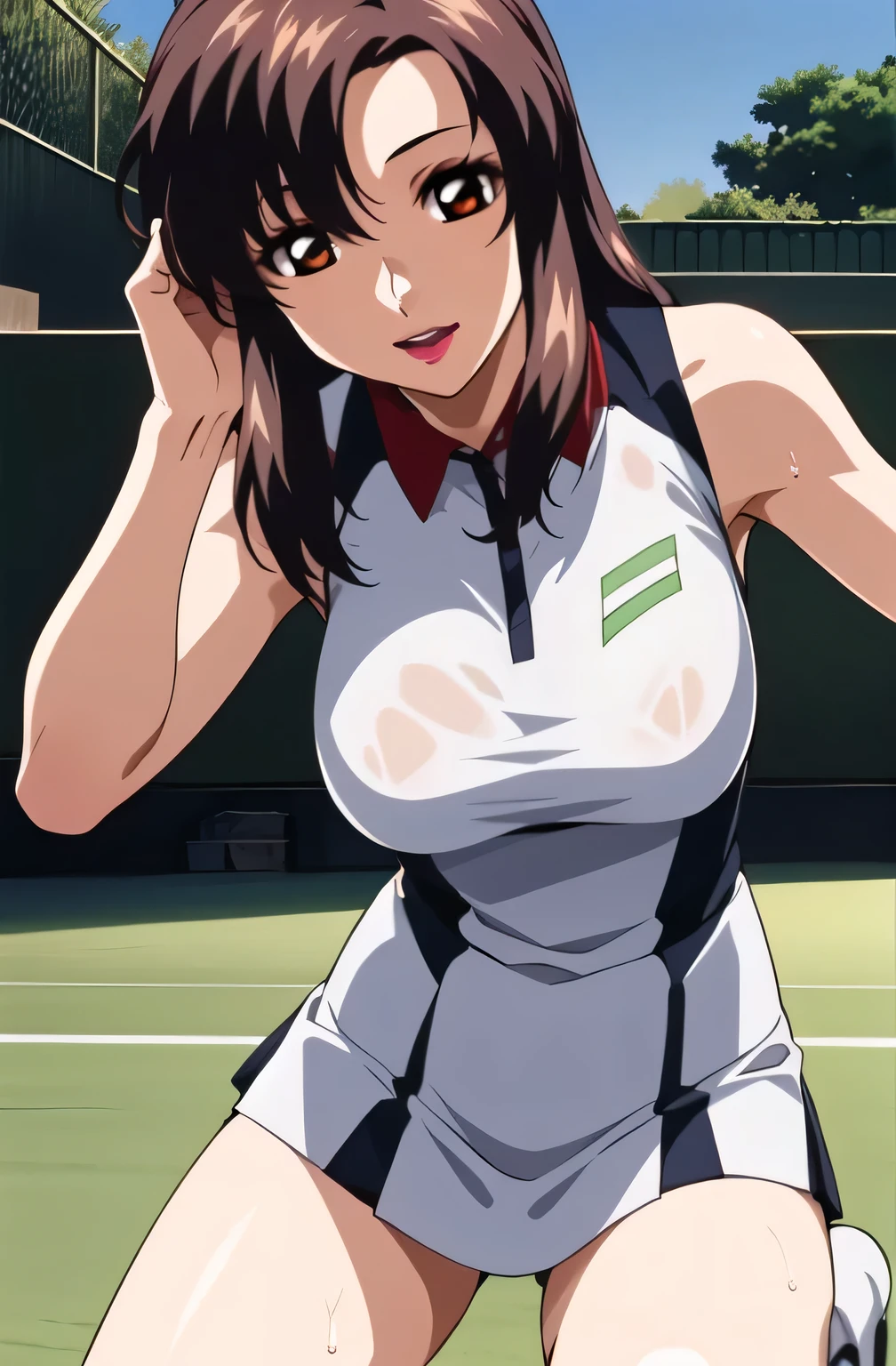 ,White Micro Mini Skirt,脚を開いて青colorパンティが見える,wet 、I want to see through her skin, ,faceの表情を丁寧に描く,悲しいface, , Sleeveless, tennis player,faceは作品に必要なのでトリミングしないでください,Great enough even if you make your own,悲しいface,40歳大人のcolor気のある女性,Big Breasts even {{{{more}}}} on Big Breasts , , see-through knee-high socks , , 青colorパンティ, my whole body ,Big Breasts,Areolas required ,thighs, ニーハイソックス
前hair,tea _hair, length_hair,red eye,lipstick,Compensate,
1 girl, 20 years old, young woman , beautiful Finger, beautiful length legS, beautiful body, beautiful NoSe, beautiful character deSign, perfect eye, perfect face,expreSSive eye, perfect balance ,
,(FocuS on her face), (innocent_is big_eye:1.0),light_笑face,
Official Art , highly detailed CG 、 Unified 8K Wallpaper , Full light,Well deep, bright _Front _face_lighting, white skin,
(masterpiece:1.0),(Highest_quality:1.0), 超 high image quality ,4K, {{{{{{{{{{{{{{{{{{{{{{{{{{{{{{{{{{{{more}}}}}}}}}}}}}}}}}}}}}}}}}}}}}}}}}}}},
photo shoot, 8k, high image quality , high image quality , absurd:1.2, Kodak Portra 400 , , sunlight on blurry background , Bokeh:1.2, lens flare , ( lively _color:1.2), プロのphoto shoot ,
( beautiful,huge_her breasts are white 、 male'S:1.4), ( beautiful_face:1.5),(Narrow _ waist ),