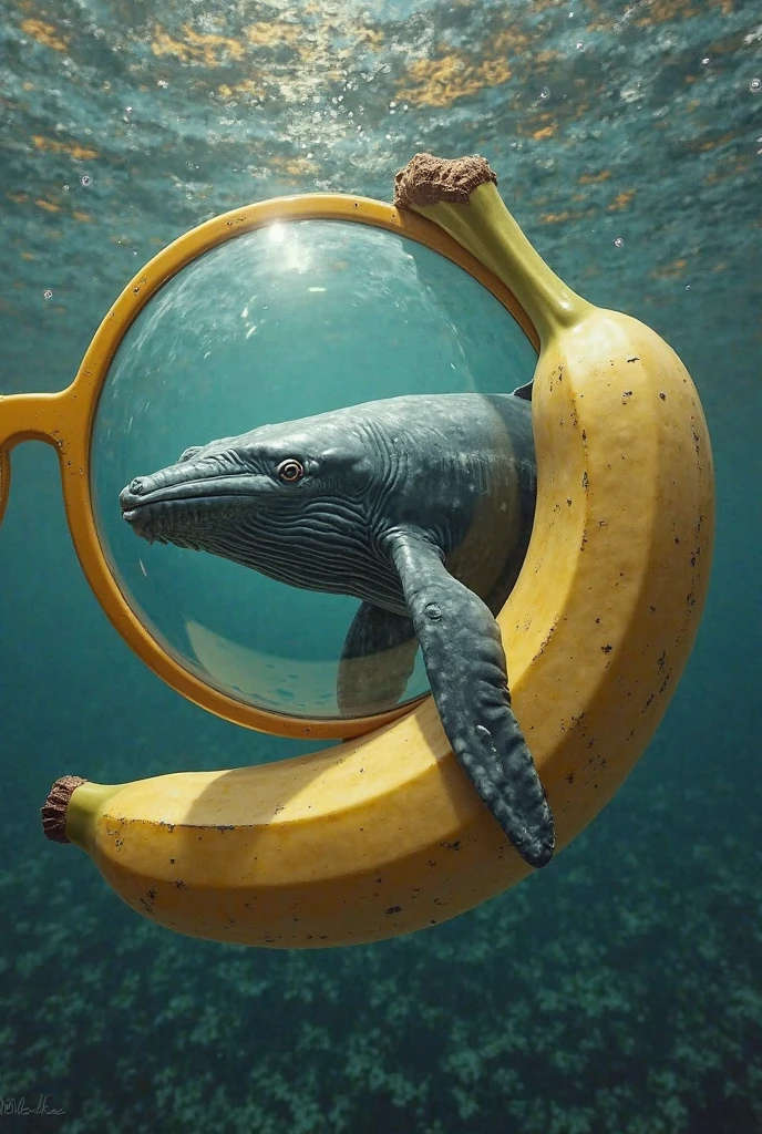 a sexy woman in a bikini with a book , on a pretty black boat has an encounter with a whale