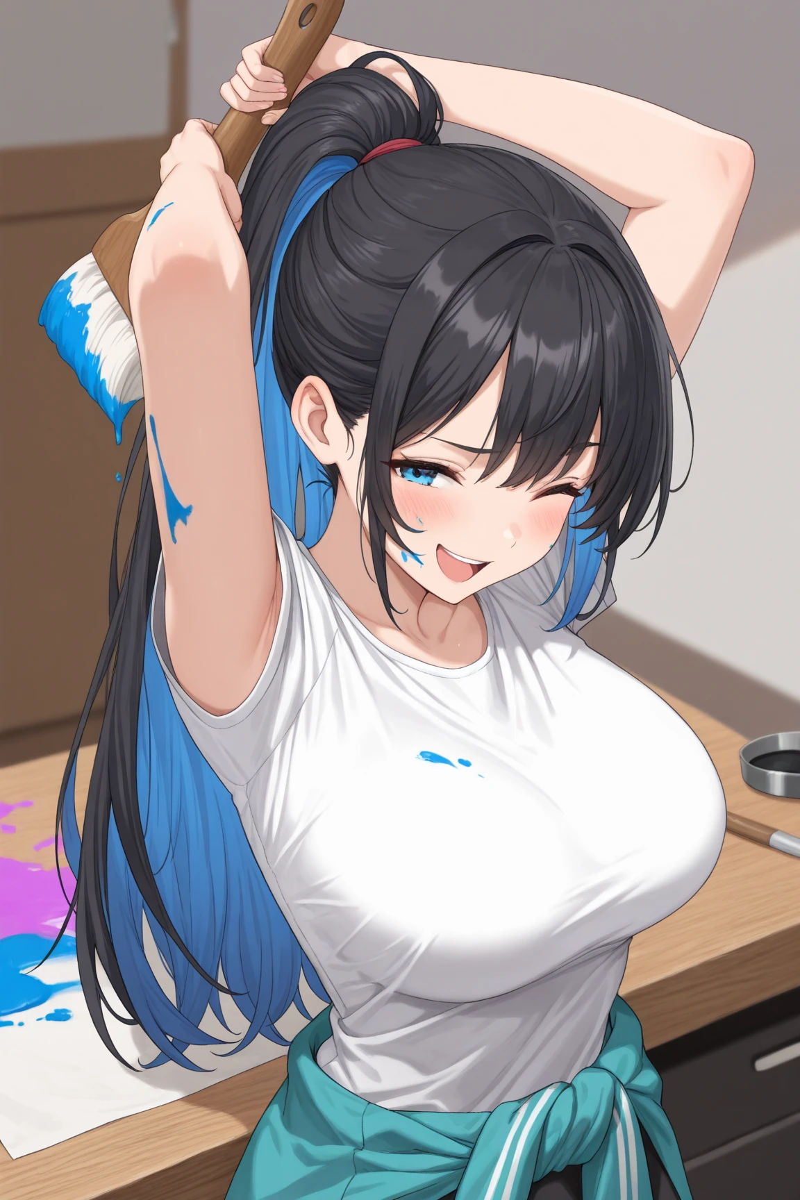 (4K),(high quality),(Cute Boys:1.7),Are standing,Large Breasts,(Masturbation:1.5),Women,Face is a girl,(Showing off your penis),(Erect penis),Completely naked