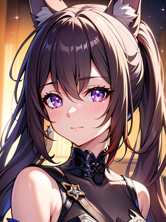 (Highest quality:1.2, Attention to detail, masterpiece:1.2, Best aesthetics), (1 girl), Cowboy Shot, ((Playboy Bunny, Fishnet tights:1.2, Bunny ears, ハイレグ leotard, 黒leotard:1.1, leotard)), (Black Hair, Long Hair, Asymmetrical bangs, Dark brown eyes), 美しいAttention to detail目, Beautiful lip detail, Highly detailed face, Detailed Fashion, elegant, luxury, High quality fabric, Shine, Shine, smile, Random Pause, Dutch Angle, bar, Nightclub, night, Dramatic lighting, Cinematic, Bright colors, Intricate details, Chiaroscuro lighting.