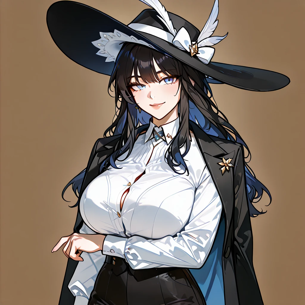 mole under eye,short hair-hairstyle,
(fashion:1.28),
lady,mature female, cowboy shot,
(white background,simple background:1.18),
highres,official art,original,masterpiece,best quality,
(huge breasts:0.8),
<lora:Sumire6:0.8>