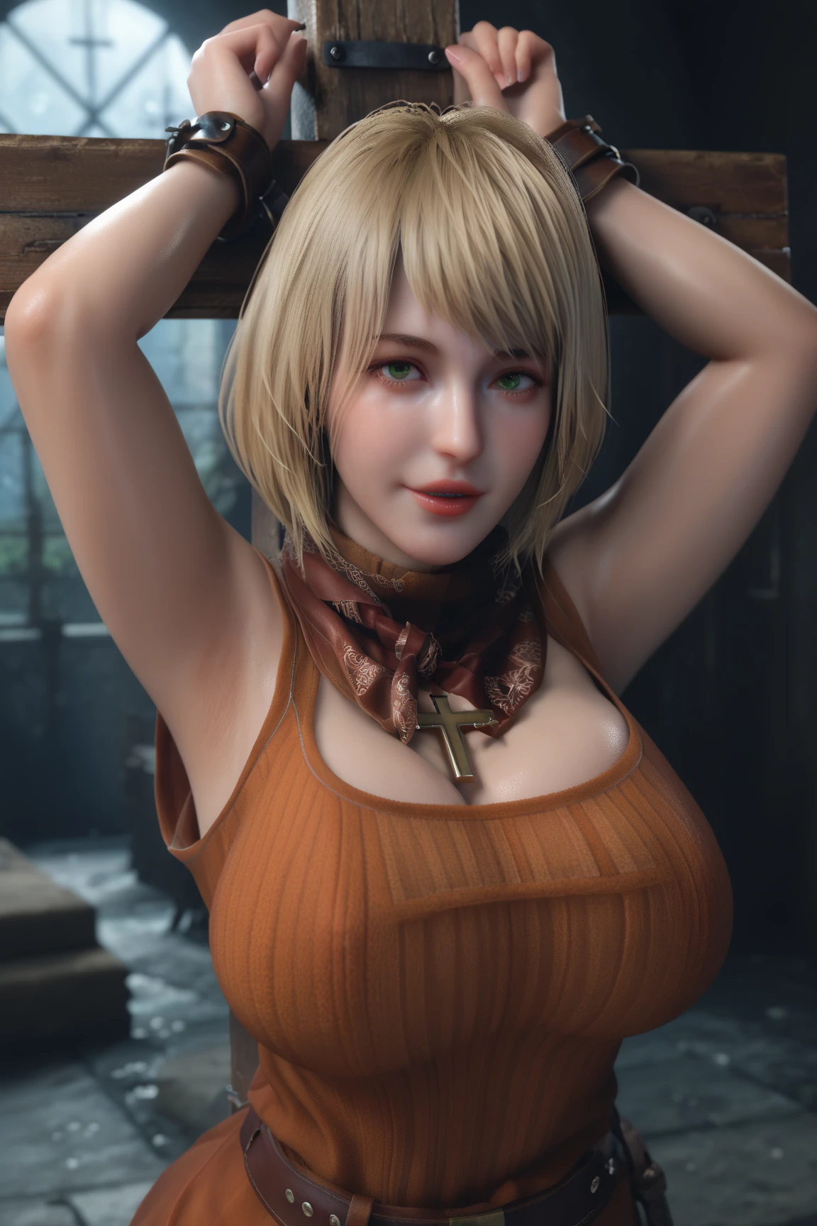 Ashley Graham re4, (((masterpice))) huge nude tits , perfect body, ultrarealist beautiful fAce, sexy panties pink, ultra HD 8k best resolution imagen HD.perfect anatomy