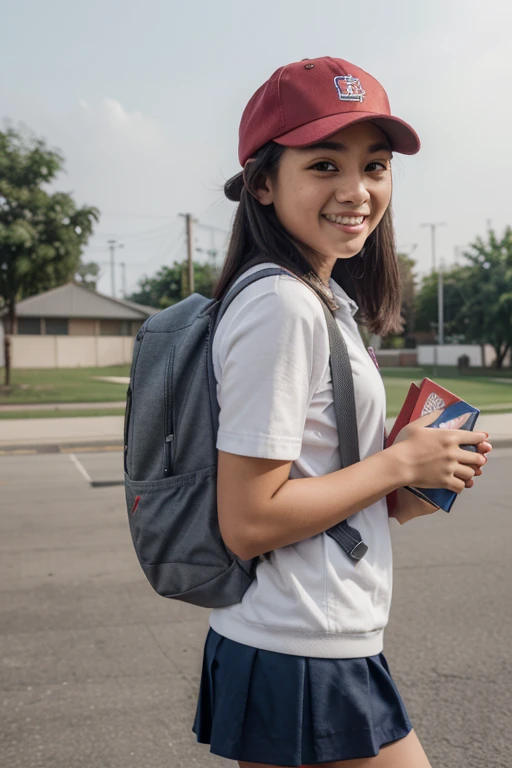 Cell phone with school bag