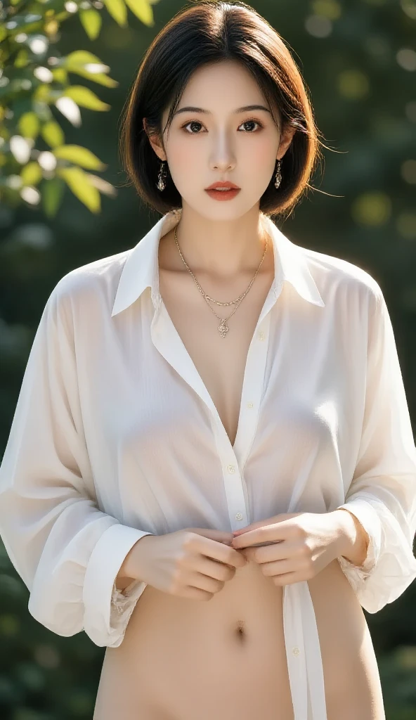 (Masterpiece, absurderes, Highly detailed:1.3), dream-state, Digital painting beauty, (Sitting, mature, Slim, Slender,) view the viewer, (Masterpiece), (Best quality:1.2), absurderes, Intricate details, skin indentation, cleavage, Huge breasts, (Highly detailed skin:1.2), (author:Alphonse Mucha Echo Chernik Megan Laura Cho Bingqiang), Sharp focus, Soft and colorful, Centered, symetry, picure, Intricate, voluminetric lighting, Beautiful, rich deep color, Ultra detailed, Digital painting, Mysterious magic, Focused, lush colors, Canon Eos 5d Mark IV and Fujifilm Superia X-TRA 400 film, (Extremely detailed oil painting:1.2), Glow effects, godrays, handpainted, Renders, 8K, rendering by octane, 4 d cinema, blender, Dark, Ultra-refined atmospheric 4K, cinematic sensual, Sharp focus, humorous illustration, great depth of field, Masterpiece, colours, 3d octane render, 4K, concept-art, trending on artstationh, Hyperrealistic, Vivid colors, Extremely detailed CG unified 8K wallpapers, trending on artstationh, trending on CGSociety, Intricate, High detail, Dramatic,1girll,Office photography,(whitet-shirt),stocklings,(Red denim skirt)(((leg loops))),Neck ring,((Wearing a watch,choker necklace))(full bodyesbian:1.5