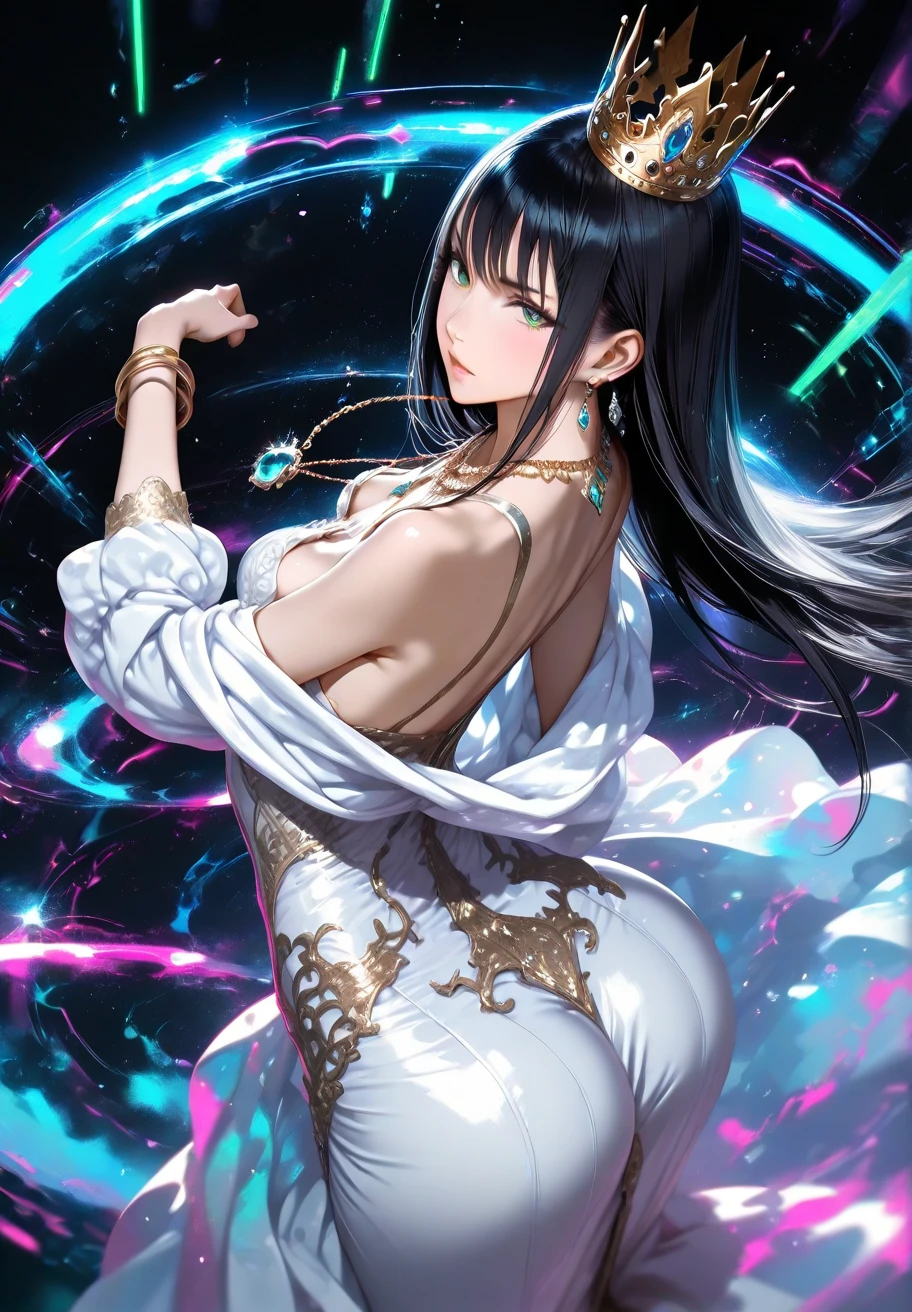 Style sticker, sticker with white edges, beautiful shiny sticker, beautiful, Tattoo vibes: I carry my passion stamped on my skin. Imagine a scene of a beautiful young woman, 18 years old, black hair with heavy highlights, bright color, isometric background, blurred background of a tattoo studio, trending art station, 8k, resolution qlta masterpiece, realistic photography, by Alphonse Mucha, by Wlop,