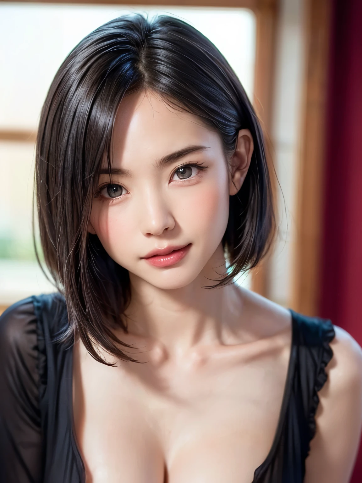 (Crawl on all fours on a futon in a Japanese-style room:1.7)(50 years old),(Oversized white costume 3 sizes larger than a woman's's:1.7)、(The neck is open and you can see the wet pure white kimono..:1.7)、(Small breasts three times bigger than a wet pure white woman'A large white dress can be seen through the gap between her sagging chest.:1.3)、(Sexy white costume:1.3)、(Oversized white costume 3 sizes larger than a woman's'Space between s and small breasts:1.3)、(Small breasts with flashing cleavage:1.3)、(very small breasts:1.7)、(very small breasts見せ: 1.3)(smile full of happiness:1.3),(((Emphasize small breasts:1.3))),(dynamic angle),(((Dynamic and sexy forward leaning posture:1.7))),(( (wet and shiny skin)))、extremely small breasts、Clothes fluttering in strong winds、chest slip、one girl、hairpin、necklace、earrings、look up from below、Pointed red mouth、cheeks turn red、he sees who is logged in,(shiny silver hair color,colorful short hair with orange stripes),Disarrayed hair blows in the strong wind,look at the camera,(professional lighting),(8K,debris flies、highest quality、Ultra high resolution output image、)、Depth of written boundary、beautiful hands、beautiful fingers、Detailed functions of fingers、Detailed characteristics of hair、detailed facial features、Detailed features of clothing、wet hair、wet body、wet costume、