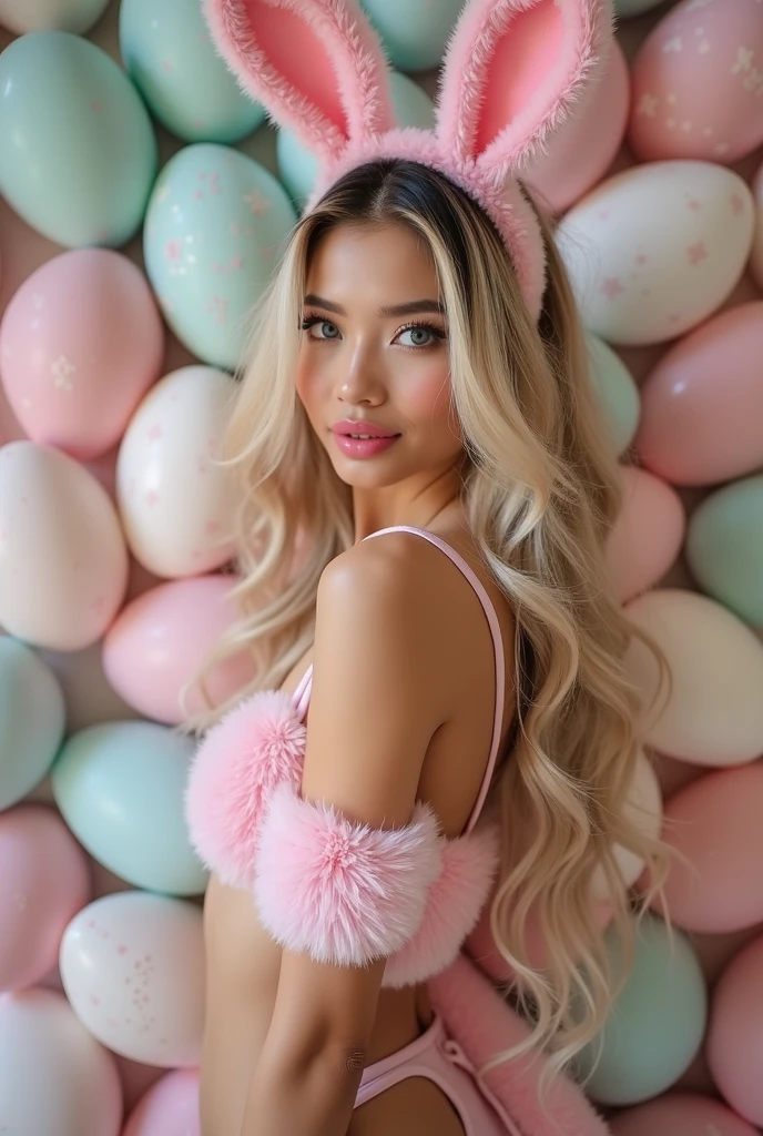 Fraufembot cute face on instagram walking at street with crowd of people, emily sears big naturals body figure on instagram, full body shot, telephoto lens, 50mm