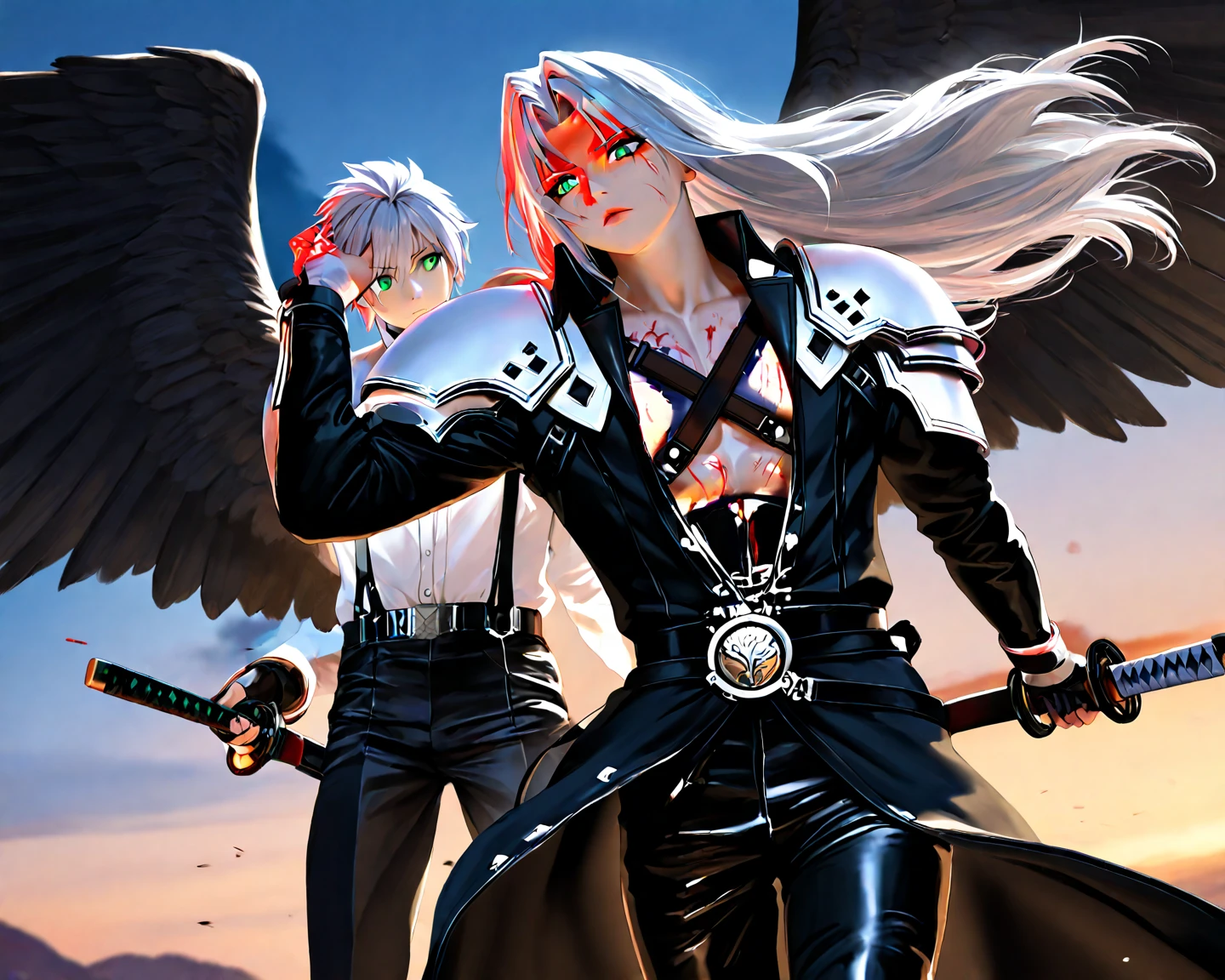 God VS Satan Blake God and Archangel VS Satan and Lucifer