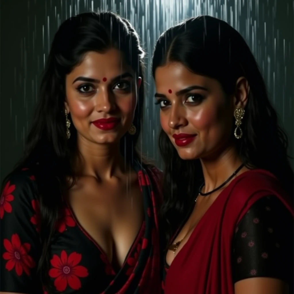 a woman is posing for a photo,(wearing indian_dance_dress:1.3), green dress, 
good hand,4k, high-res, masterpiece, best quality, head:1.3,((Hasselblad photography)), finely detailed skin, sharp focus, (cinematic lighting), collarbone, night, soft lighting, dynamic angle, [:(detailed face:1.2):0.2],(((exhibition inside theater))),change clothes