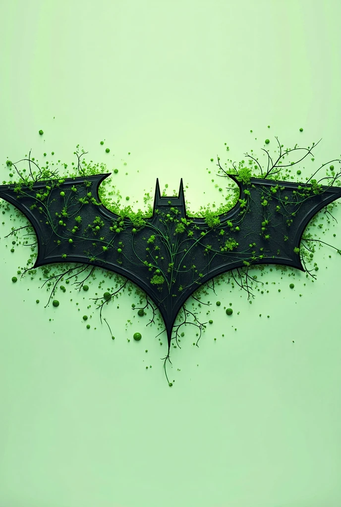 Create a WhatsApp logo image with Batman symbol