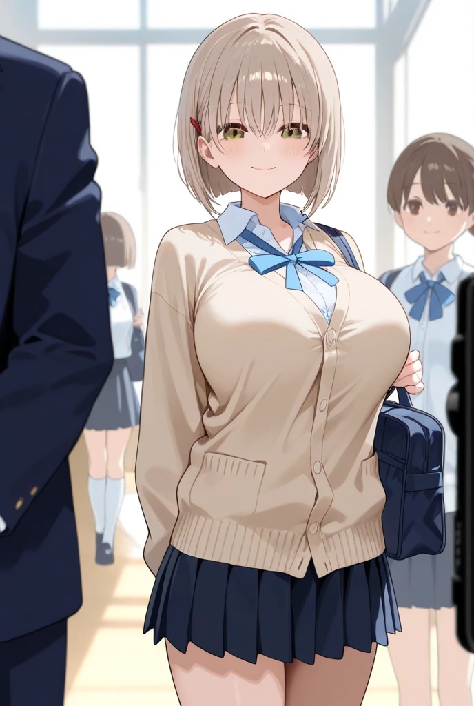 Highest quality,masterpiece,School,Female Yankee,smile,Completely ?????,pubic hair,Nipples,arrogant,He has the male students around him wipe his body.
