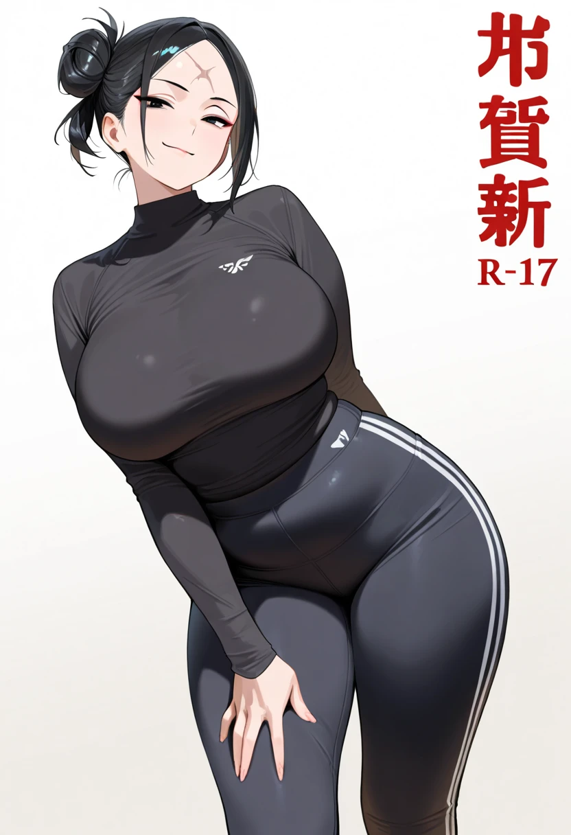 mixed_artstyle, 1 girl, Alone, hands, Asian, short black sleeveless t-shirt, black pants, short black hair with red highlights, red eyes, High quality images, curves visible, standing