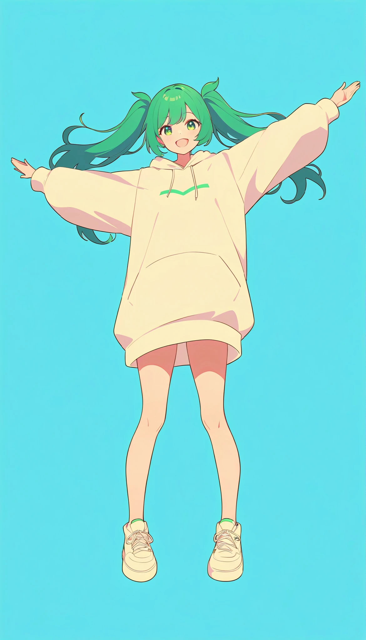 Underwear girl with animesque childish
