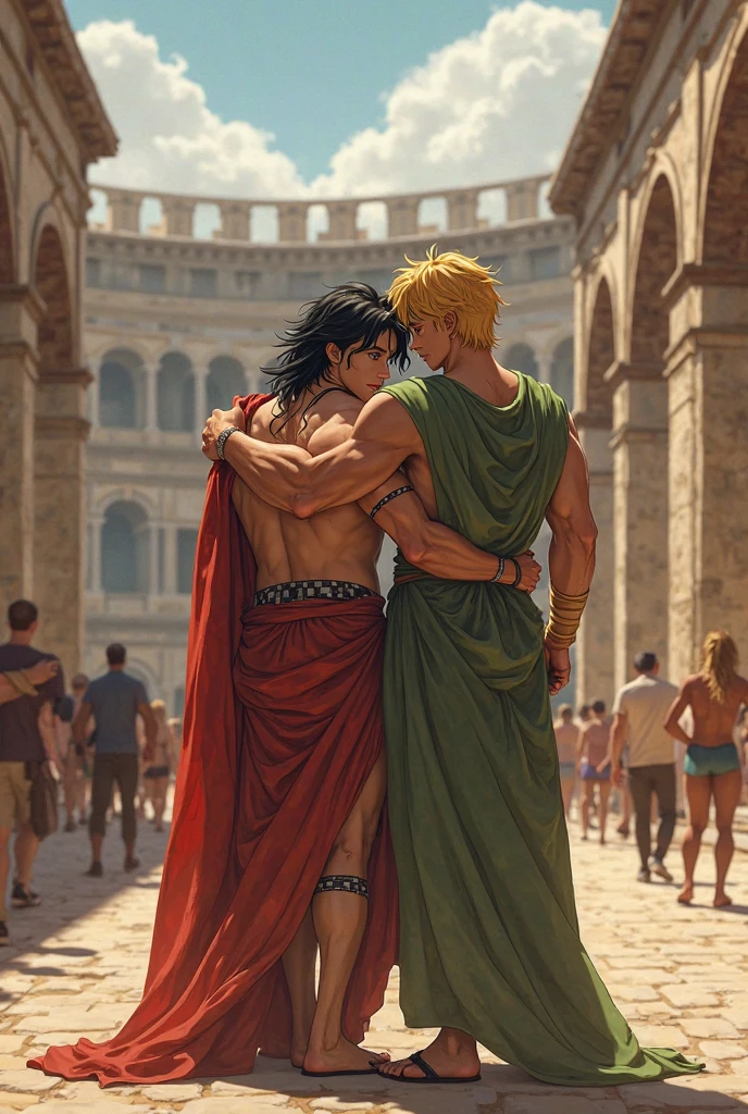 (((young innocent male adult ancient greek warrior with thick well drawn blond curly hair and group of another warriors with dark, ginger and brown hair))), , NSFW, ((he is wearing white traditional erotic greek white loin-cloths))), ((wearing mini white chlamys)), (((setting inspired by game Astoria’s fate kiss))), ((wearing greek gold armbands and leg armor)), ((((lewd ancient male greek young warrior wearing a male classic erotic mini greek clothes with their excess extra thick pubic hair visible and flaccid cocks)))), ((((hairy armpits hentai)))), (((artstyle inspired by nutaku hentai game))), ((male with huge oiled sagging pecs, greek attire), ((setting is Mount olymp)), (((feast organized by gay Dionysus featuring greek warrior petrified stone statues, spankimg crowded by gay horny hentai NPCs))), ((pixiv top rated)), ((gay greek mythology)), ((male sexy thighs)), (((males worshipping and spanking))), ((( yaoi spanking))), ((on all fours yaoi anal and spanking)), ((yaoi spanking butt kink)),