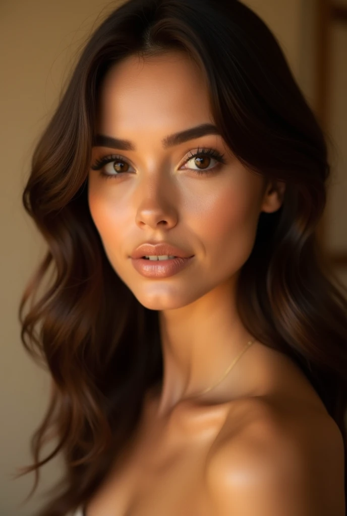 Pretty Lady,, dark make-up, Hyper detailed photography, smooth light, head and breast portrait, cover,, best quality, (detailed beautiful face, detail skin texture, ultra-detailed body:1.1) brown hair, Hazel Eyes 18 Years Teen, naked