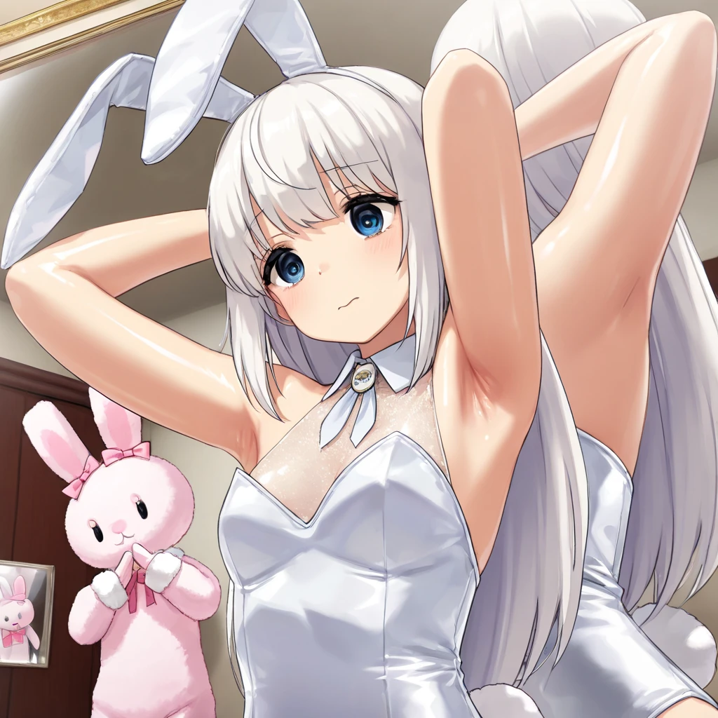 Beautiful girl in bunny costume
