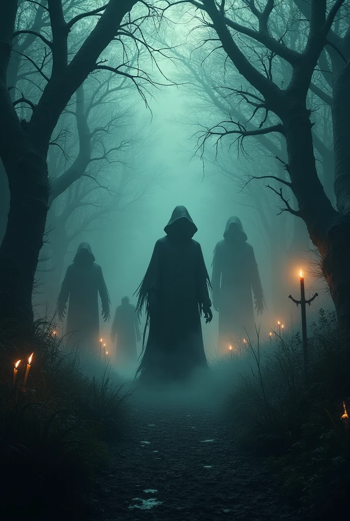 Video hellowen dark rain. Happy Fire