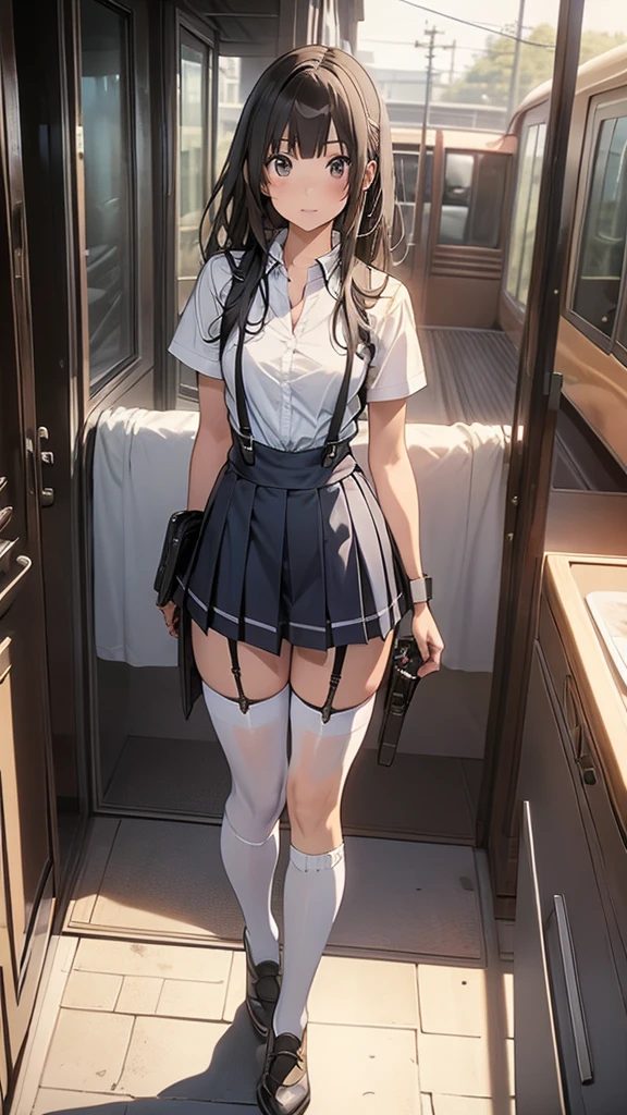 pieces fly、masterpiece、highest quality、Super detailed、High resolution、High resolution、8K portrait、Unity 8k壁紙のHigh resolutionCG、unity 8k wallpaper、cute type little:1.5、:1.5、Highly detailed CG unity 8k wallpaper、realistic、real person、cute type little、 portrait photography、shiny skin、High resolution、(16 years old:1.2)、(1 girl)、beautiful clear eyes、very detailed explanation、delicate face、nice lips、slender body、Medium breasts and thin waist、thin legs、(on the train:1.6)、1 girl, cute type, perfect face, seriously, (blush:1.5),(brown bob hair:1.2),((there are many people nearby:1.4)),small breasts,((school uniform:1.2)(((clothing lift:1.5)) (((I have nipples)) Detailed description vagina,show vagina,spread legs,spread ,((Orgasm in the vagina:1.5))