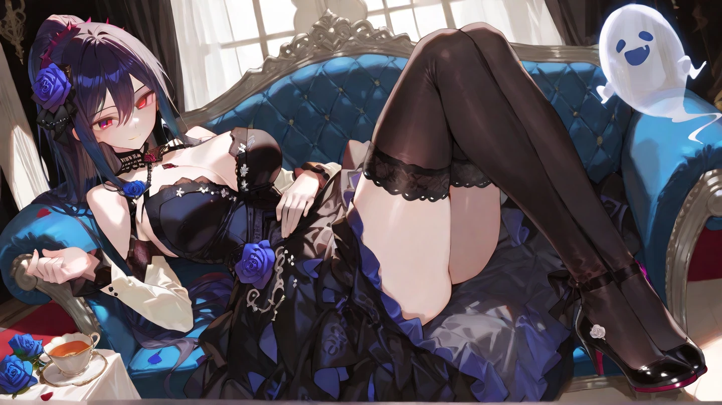 (((masterwork)))、(((best qualiy)))、((ultra definition))、(Highly detailed CG illustrations)、((anextremelydelicateandbeautiful))、(Delicate and Pretty Face)、Depth-of-field、dim、((1girls))、a Pretty、Beautiful Faces、(detailed faces)、(detailed eye)、(detailed mouth)、独奏、(laying on back:1.3),(Skin luster、Sweatiness:1.4)、((Perfect Female Body))、Hide the with a piece of cloth、One navel、garter belts、Tattered stockings、((lie scared in bed)) ,droolng、Short Bob、Pattsun bangs、silver-hair、(Saggy big)、Opening Mouth、Woman in arcuate shape、Nokezoru、Lower back floats、Saggy big、gargantilha、Restraints、Countless chains、Melted candles、Candlelight