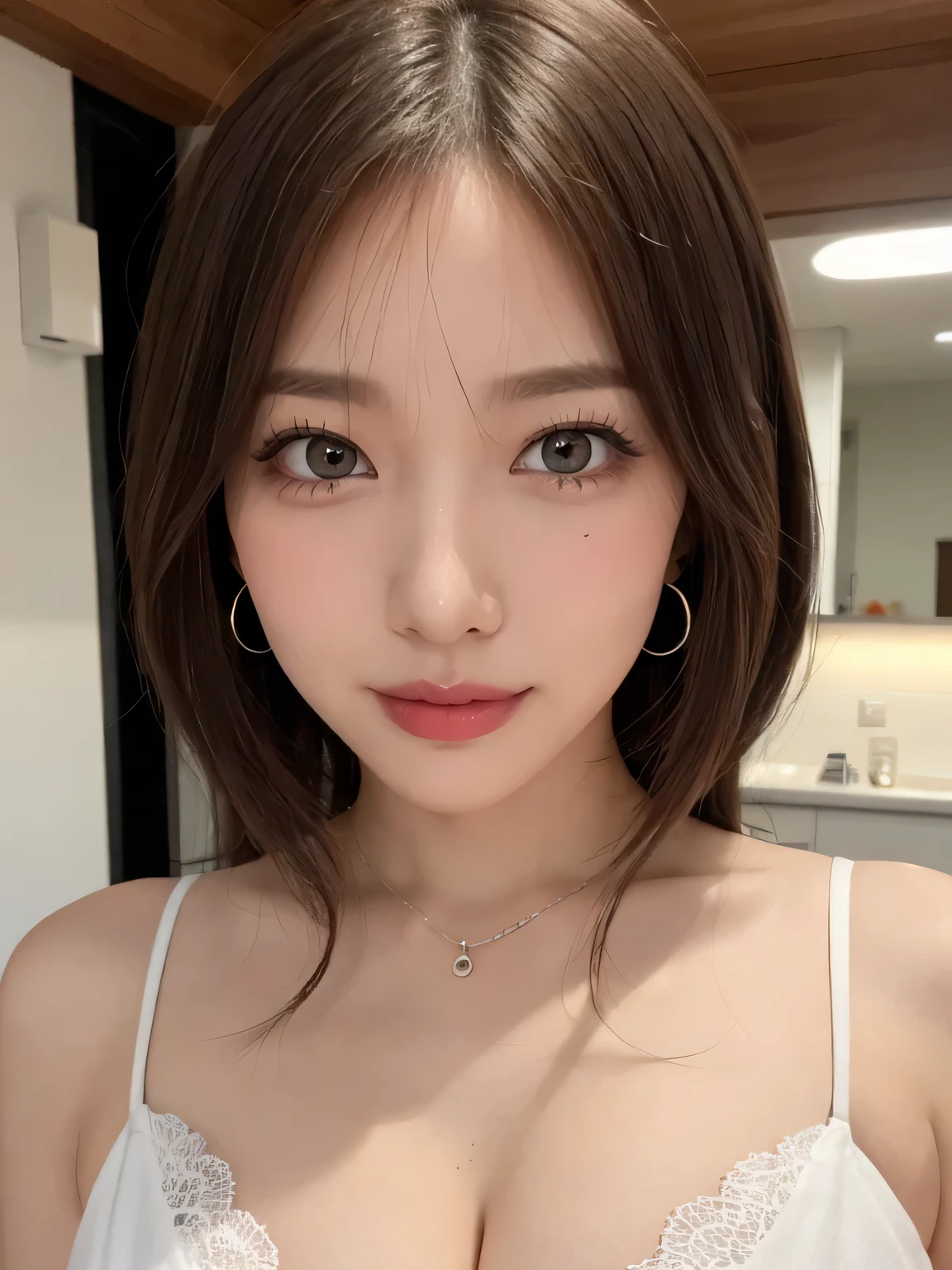 um close de uma mulher com um vestido preto posando para uma foto, beautiful south mulher coreana, gorgeous young mulher coreana, beautiful young mulher coreana, maquiagem coreana popular, maquiagem sul-coreana popular, coreana, young lovely korean face, mulher coreana, adorable and pale korean face, Heonhwa Choe, Ulzzang, rosto sexy com maquiagem completa, Korean facial features