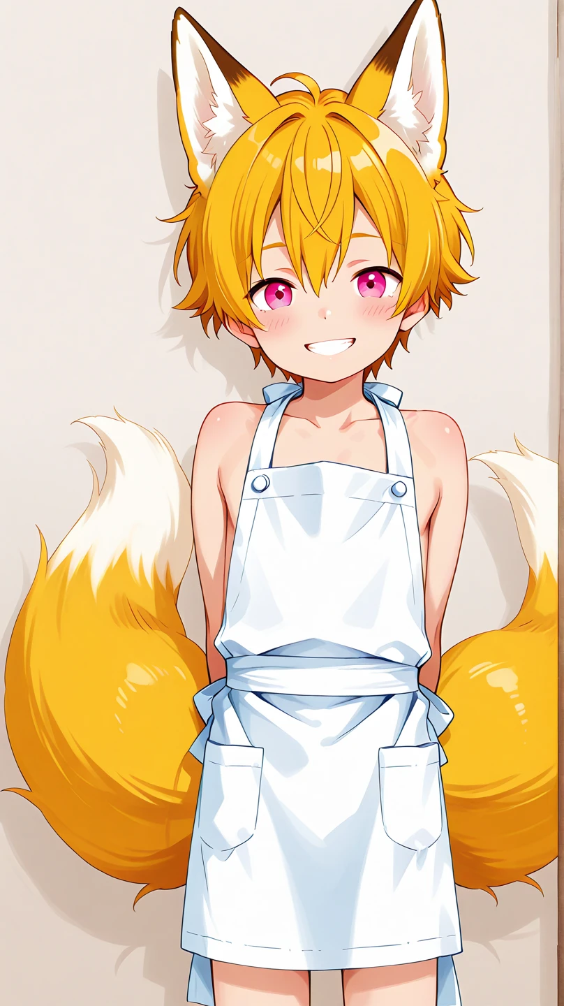 NSFW,masterpiece,Highest quality,High resolution,Super detailed,Sen、Blonde、Animal ears、Fox Ears、blush、Animal earsの毛、hair ornaments、Fox Girl、Hair Flowers、Hair between the eyes、Short Hair、Fox's Tail、tail、Flat Chest、Yellow Eyes、Young girl, Apron,((Oho face)),Embarrassed,blush,Leg spread,excited,Estrusm,Trem(Climax),(Squirtinegao),Roll your eyes、squint,Middle-aged men,(Having intense sex),Insert,Creampie,kien,From the