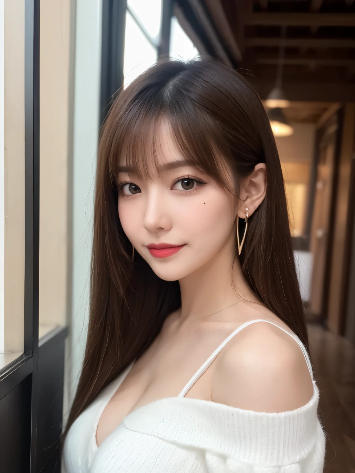 top-quality、​masterpiece、超A high resolution、(Photorealsitic:1.4)、Raw photo、1 girl、Black hair、glowy skin、((1 Mechanical Girl))、((super realistic details))、portlate、globalillumination、Shadow、octan render、8K、ultrasharp、Colossal tits、Raw skin is exposed in cleavage、metals、Details of complex ornaments、Japan details、highly intricate detail、Realistic light、CGSoation Trends、a purple eye、radiant eyes、Facing the camera、neon detailechanical limbs、blood vessels connected to tubeechanical vertebrae attached to the back、mechanical cervical attaching to neck、sitting on、Wires and cables connecting to the head、Gundam、Small LED lamp、Particles of light、