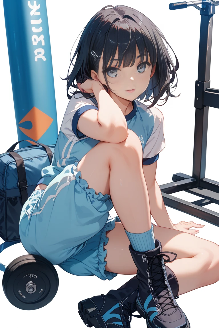 (((Embarrassed face)))、One Face、 (((A very cute face like a top Japanese idol)))、glowing eye、(((face focus)))、One teenage girl, (((Short Hair ))), Composition from the front、(((Black Hair)))、(((looking at the camera)))、(((Tight gym clothes)))、(((blunt bangs)))、(((Bloomers)))、((Highest quality)), ((masterpiece)),(detailed),High resolution,Sharp focus,Perfect Face,{Best illustrations}, (非常にdetailed CG unity 8k wallpaper),(((Vibrant colors))),Official Art, shiny 肌,very shiny 肌,Shiny body,plastic glitter 肌,exaggerated shiny 肌,Glowing Skin, ((detailedなボディ)),((detailedな顔))、(((gym)))、french braid、Legs apart、Sweat、Looking up、from above、erect nipples、Sigh、Open your mouth