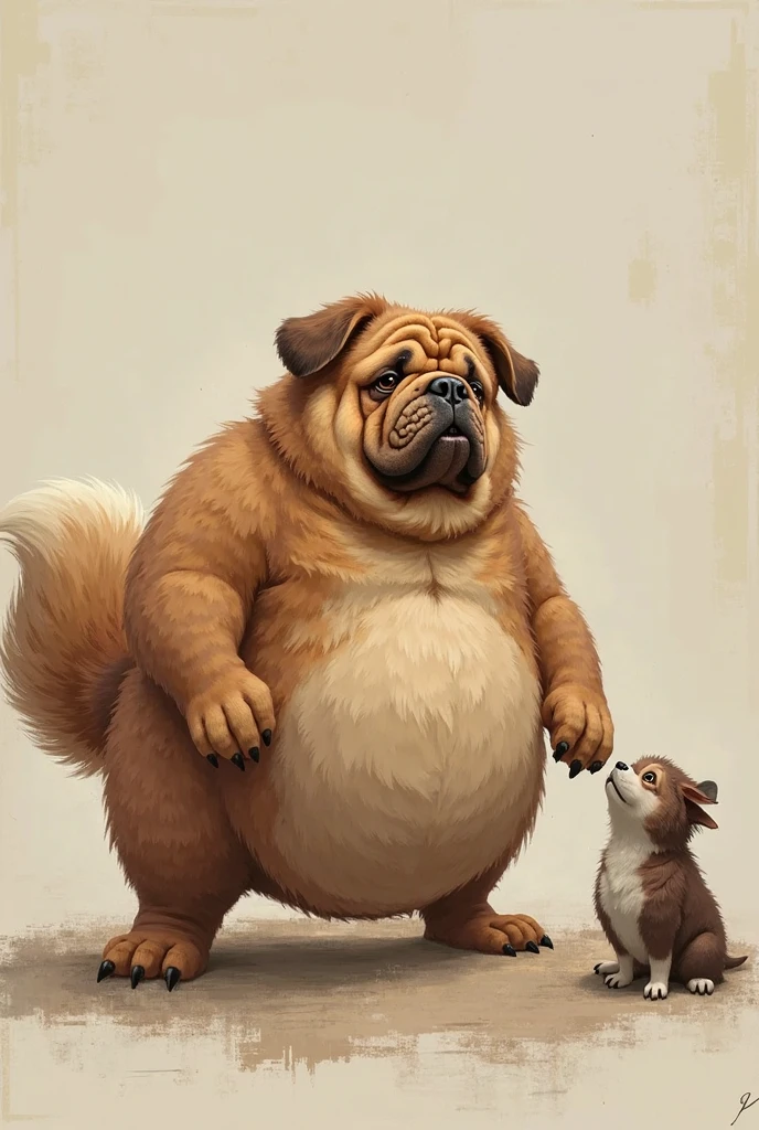 solo, golden retriever, three identical heads on one body, yellow fur, bald, golden retriever ears, masculine, necks, (eyes), adult, male, 50 years old, (stylized 3d, by disney, by rembrandt, by pixar, by dramamine), obese, solid gray background, (shirtless, underpants), correct hands, correct anatomy, ultradetailed, best quality, detailed masterpiece, highly detailed masterpiece, 4k, (professional cartoon), natural pose, detailed expressions