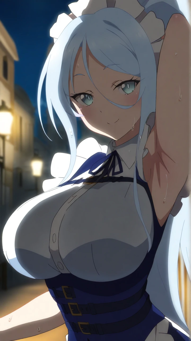 masterpiece, best quality, 1 solo girl, white hair, purple eyes, wavy hair, long hair, medium breasts, mature body and face, white bikini, jewelry, hair ornament, earrings, ball, lying at the sand, white sand, summer, cowboy shots, sexy pose, dakimakura, detailed body, face, and eyes, sharp focus, vibrant, creative, dynamic, high definition, high resolution, 8k, (Upscale: R-ESRGAN 4x+ Anime6B), (Image enchance:4x), voluptuous body, summer girl,